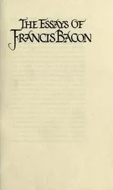 Cover of The Essays of Francis Bacon