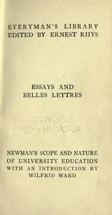Cover of On the scope and nature of university education