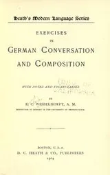 Cover of Exercises in German conversation and composition