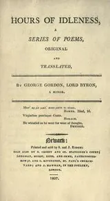 Cover of Hours of idleness