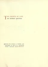 Cover of The growth of love