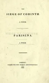 Cover of The siege of Corinth