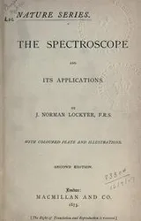 Cover of The spectroscope and its applications
