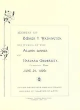 Cover of Address of Booker T. Washington