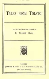 Cover of Tales from Tolstoi translated from the Russian