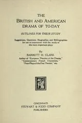 Cover of The British and American drama of to-day