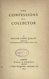 Cover of The confessions of a collector