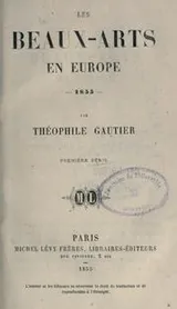 Cover of Les beaux-arts en Europe, 1855