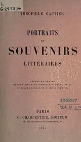 Cover of Portraits et souvenirs littéraires