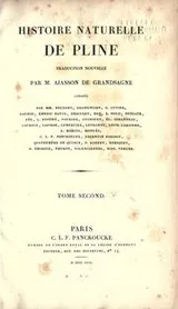 Cover of Histoire naturelle de Pline