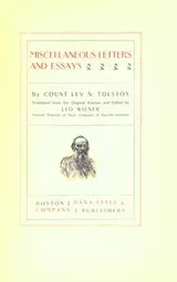 Cover of The complete works of Count Tolstoy