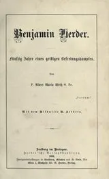 Cover of Benjamin Herder
