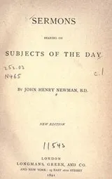 Cover of Sermons bearing on subjects of the day