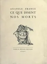 Cover of Ce que disent nos morts
