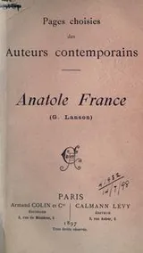 Cover of Anatole France