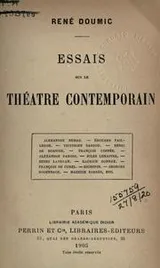 Cover of Essais sur le théâtre contemporain