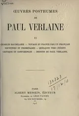Cover of Oeuvres posthumes