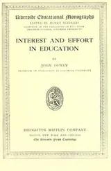 Cover of Interest and effort in education