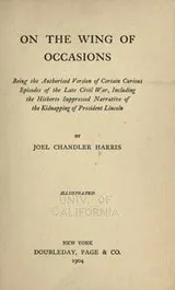 Cover of On the wing of occasions