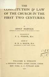 Cover of The constitution & law of the church in the first two centuries