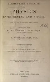 Cover of Elementary Treatise on Physics, Experimental and Applied