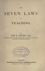 Cover of The seven laws of teaching