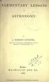 Cover of Elementary lessons in astronomy