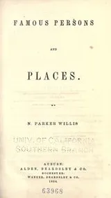 Cover of Famous persons and places