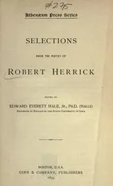 Cover of Selections from the poetry of Robert Herrick