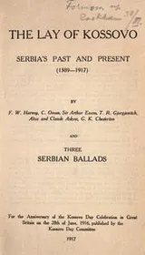 Cover of The lay of Kossovo