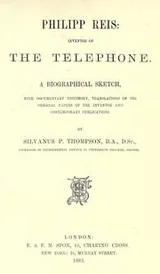 Cover of Philipp Reis, inventor of the telephone