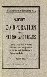 Cover of Economic co-operation among Negro Americans
