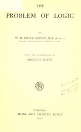Cover of The problem of logic