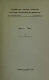 Cover of Sarsi texts