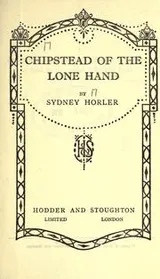 Cover of Chipstead of the lone hand