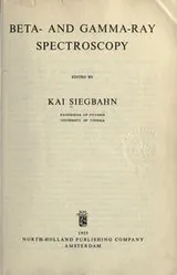 Cover of Beta- and gamma-ray spectroscopy