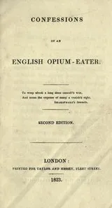 Cover of Confessions of an English opium eater
