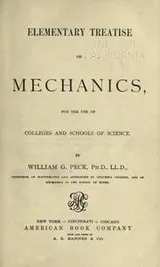 Cover of Elementary treatise on mechanics