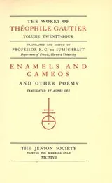 Cover of Enamels and cameos and other poems