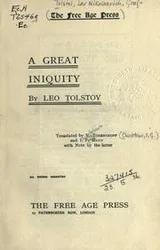 Cover of A great iniquity
