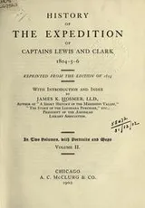 Cover of History of the expedition of Captains Lewis and Clark, 1804-5-6