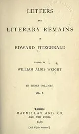 Cover of Letters & literary remains