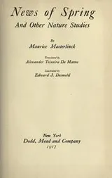 Cover of News of spring and other nature studies