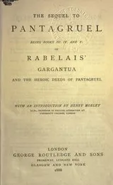 Cover of The sequel to Pantagruel