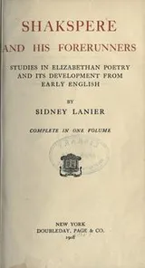 Cover of Shakespere and his forerunners