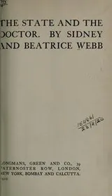 Cover of The state and the doctor