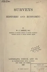 Cover of Surveys, historic and economic