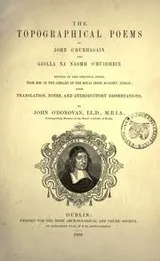 Cover of The topographical poems of John O'Dubhagain and Giolla na naomh O'Huidhrin