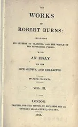 Cover of The works of Robert Burns