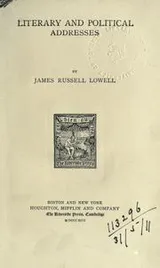 Cover of Literary and political addresses